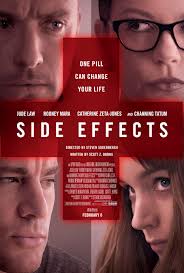 The cover of the Side Effects movie shows the main characters. 