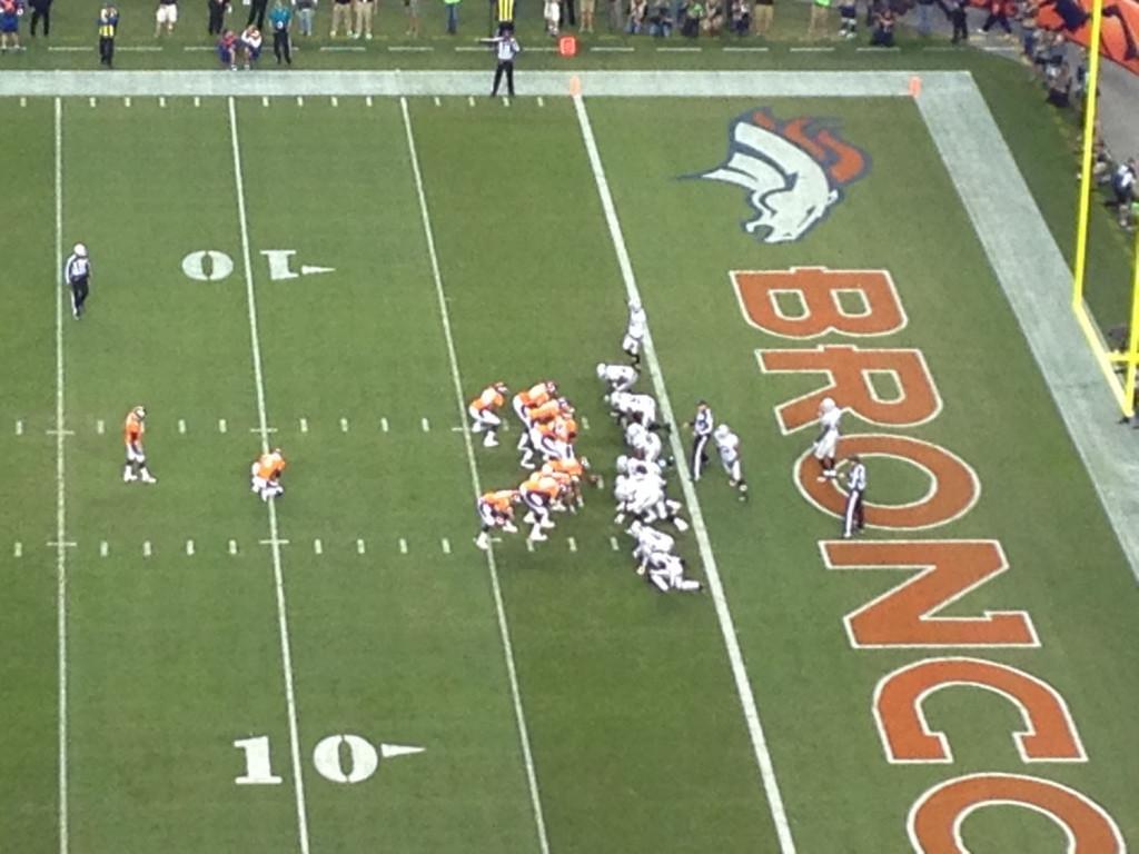 the Denver Broncos on their first drive. They scored a Touchdown!