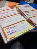 A busy students planner.