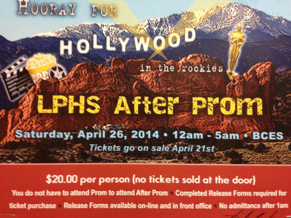 Brochure of LPHS After Prom event