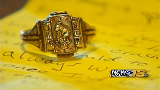 The Lewis-Palmer High School class ring that was able to be reunited with its owner. 