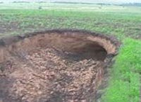 The giant sized hole that was found in October of 1984.