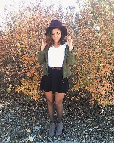 Kelsey Archuleta shows off her fall fashion.