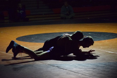 Chayse Smith pins down a Douglas County wrestler earning LP another match point.