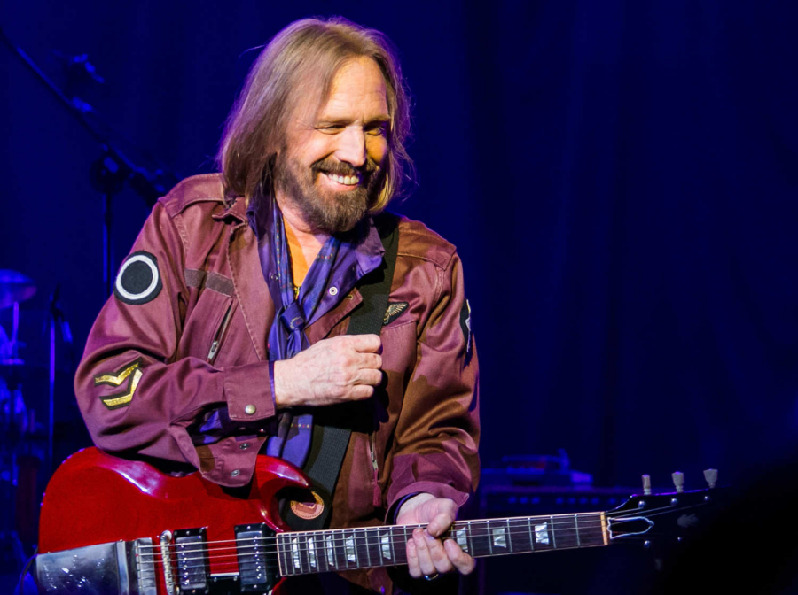 Tom Petty, who died on October 2, 2017, pictured at one of his concerts.