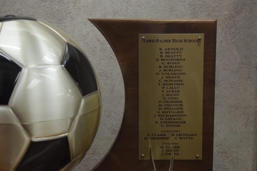 State Championship Trophy of 2000 with Bobby Burlings name engraved on it.