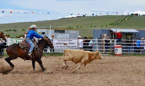 Roping is a common event in Western speed events. 