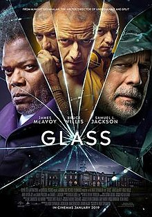  M. Night Shyamalan’s sequel “Glass” features James McAvory, Bruce Willis, and Samuel L. Jackson. The film was released on January 18, 2019. 