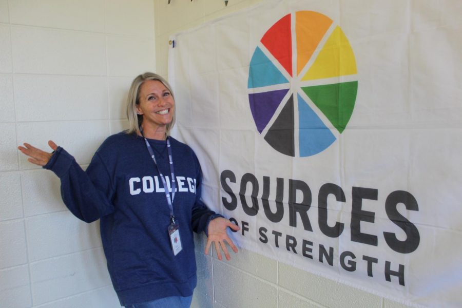 Carrie Ellis, a Spanish teacher at Lewis-Palmer, takes over the Sources of Strength program for the 2019-20 school year. “It gets the kids that are social connectors, kids that might be on the fringe, and helps them develop leadership abilities as well, Ellis said.